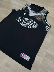 Chronic Dry Fit Basketball Tank Top - 黑色 - 查看 4