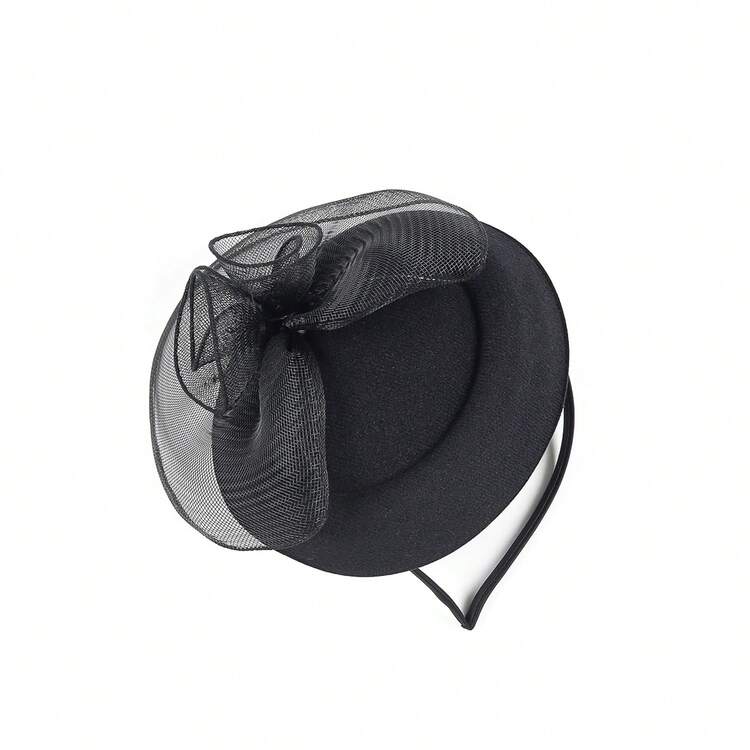 1件装女士小礼帽，适合茶会、肯塔基德比、鸡尾酒会、婚礼、新娘等场合，小巧精致，迷你帽，迷你头饰 - 彩色 - 查看 16