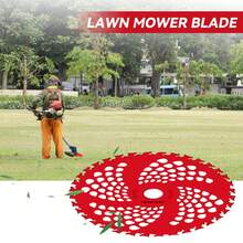 Freischneider Messer,2er-Pack 9" x 36T Hartmetall bestücktes Freischneidemesser für Freischneider,Trimmer,Unkrautvernichter,mit 25.4mm/1'' oder 20mm/0.78'' Aufnahmedurchmesser, Universal-Adapter-Sets - Verschiedenfarbig - Übersicht 6