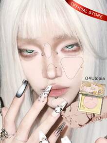 GIRLCULT 经典山海系列高光粉 #04 乌托邦 | 超闪亮珠光与哑光混合高光，赠品，3克/0.11盎司 - #04 Utopia - 查看 2