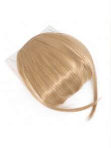 1PC Clip In Bangs Front Neat Bangs Hairpiece Synthetic Fake False Hair Piece Bangs Hairpiece Clip In Hair Extensions For Women Girls Black Brown Gold Gray Heat Resistant Suitable For Daily Wear Cosplay Music Festivals Parties