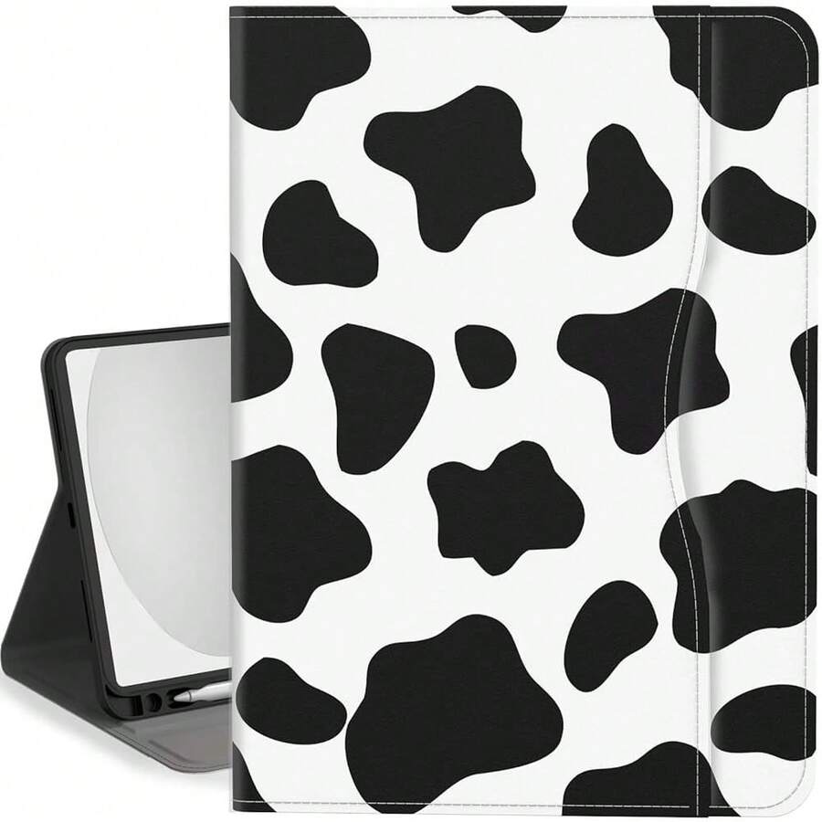 Case For IPad (A16) 11th Generation 11 Inch 2025, IPad 10th Generation Case 10.9 Inch 2022 Flip Stand Auto Sleep Cover With Pencil Holder & Pocket, Cow Print,CowPrint - 牛印 - 查看 1