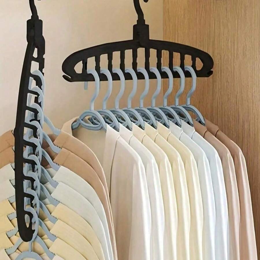 X Milania 3pcs/11 Holes Hanger Decoration Holiday Decoration Room Decoration Home Decoration Bedroom Decoration Dress Pants Shoes Jeans Boots Skirt Bedroom, Storage Box - Multicolor - View 1