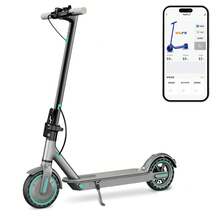 Electric Scooter For Adults, Up To 19 Mph, 19 Miles Range & 264 Lbs Load, Aluminum Alloy E-Scooter With 350W Motor, Foldable Escooter With Dual Braking System - Xem 1