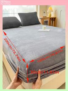 Lençol de veludo cristal de cor sólida (1 peça), roupa de cama, protetor de colchão, capa de cama, roupa de cama confortável e quente para o lar, protetor de colchão antipilling, macio e agradável ao toque, disponível em várias cores para meninos, meninas, dormitórios estudantis, decoração simples e moderna para casa, roupa de cama macia e confortável para o quarto, capa de colchão moderna, protetor de colchão completo, lavável à máquina, roupa de cama para a volta às aulas. - Multicolorido - Ver 23