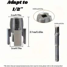 1 Set Of 2pcs Pipe Threading Cutting Tools, Suitable For 1/2 Inch PPR Internal And External Thread Processing With Tap And Extension Rod