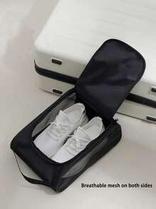 Personalized Name Travel Shoe Bag, Anti-Theft Basketball Football Shoe Bag, Portable Business Travel Shoe Bag, Shoe Bag Packaging, Dust-Proof Slipper Bag, Sports Shoe Bag, Outdoor Business Travel Waterproof Sports Shoe Bag, Breathable Mesh Football Shoe Bag For Men And Women, Practical Gift For Boyfriend/Girlfriend, Essential For Business Travel And Back To School - Multicolor - View 5