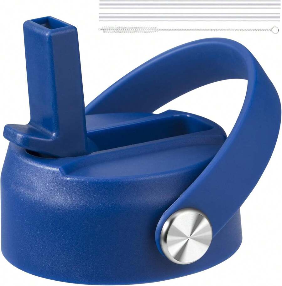 Straw Lid For  Wide Mouth, Lids With Straw For Hydroflask 12 16 18 20 32 40 Oz Wide Mouth, Replacement Straw Cap For Hydroflask, Top Sport Bottle Lids Accessories,31242772 - 卡其色 - 查看 1