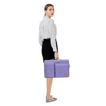 9-11 Inch Tablet Sleeve Case For IPad A16 2025, IPad Air 11 Inch M3 M2, IPad Pro 11 M4, IPad 10/9/8/7th, Galaxy Tab A9+/S9/S8/Plus 11, Side Open Carrying Bag With 4 Zipper Pockets, Purple,11inch,Purple - 紫色 - 查看 7