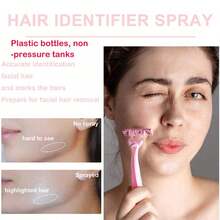 面部剃毛喷雾、保湿去角质喷雾、亮肤去角质喷雾、面部去角质喷雾（液体干燥成粉末后使用） - 塑料瓶装，非气雾剂