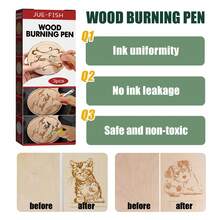 Wood Burning Pen Set Wood Marking DIY Pyrography Pen Wood-Burning Marker Set - Wood Carving Pen - View 3