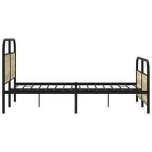 vidaXL Bettgestell Ohne Matratze 120x190 Cm Sonoma-Eiche Holzwerkstoff - Brown - View 6