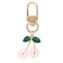 Fresh Cherry Strawberry Keychain Pendant Girly High-End Feel Women's Bag Car Hanging Decoration - 粉紅色草莓 - 查看 8
