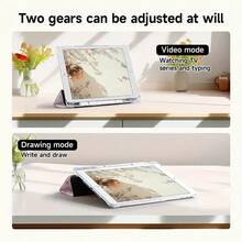 Tri-Fold Protective Case For IPad, Compatible With 7th/8th/9th Gen & IPad Air4/Air5/Air6 Pro11 (2020/2021), Ultra-Thin Soft Back Cover With Stand & Sleep/Wake Function, Case For IPad Air, Versatile Tablet Use, Cute Bear Design, Dropproof Protection, IPad - 無色 - 查看 9
