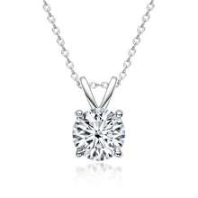 925 Sterling Silver Moissanite Four-Prong Pendant Necklace - Elegant And Luxurious, Perfect For Everyday Wear And Fancy Events. Suitable For All Seasons. Includes Gift Box. Great For Mother's Day, Anniversary, Or As A Personal Gift. - Four Necklaces - View 14