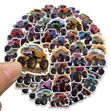 50pcs Cartoon Monster Car Stickers - PVC, Multi-Color, Self-Adhesive, Suitable For Laptops, Guitars, Skateboards, Etc. - Multicolor - View 7