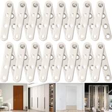 12/2Pcs Stainless Steel 360° Rotating Shaft Door Hinges Under-Mount Positioning Concealed Cabinet Hinges Furniture Hardware For Cupboard Drawer Hidden Rotation Hinge Replacement - Multicolor - View 2