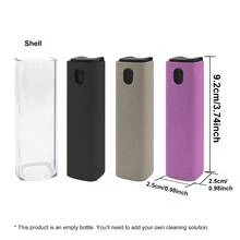 Mini sticlă cu spray pentru curățarea ecranului, soluție de curățare a ecranului auto, îndepărtează amprentele, potrivită pentru smartphone-uri, tablete, laptopuri, afișaje auto, ecrane tactile, soluție de curățare cu spray 3 în 1, lavetă din microfibră și husă de protecție (soluția de curățare nu este inclusă)