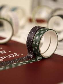 Bộ 20 cuộn băng dính Washi họa tiết cơ bản, băng dính giấy mỏng với các hình dán hoa, sao, mũi tên, trái tim, thích hợp cho nghệ thuật, DIY, sổ tay, kế hoạch, album ảnh, trang trí gói quà. - Nhiều màu - Xem 5