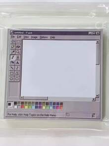 50pcs Retro Computer Graphic Design Memo Pad, Creative High-Quality Student DIY Notes, Message Paper Notepad