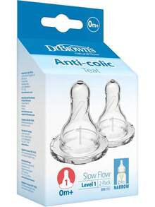 Dr. Brown'S Natural Flow Tetina Estándar, Nivel 1, 2 Unidades - Nivel 2 (3m+) - Ver 4