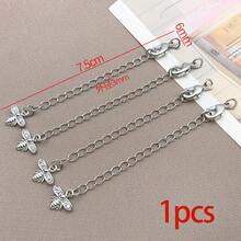 1pc Bracelet Chain Extender Curb Chain Extension Zirconia Brass Metal Star Moon Heart Shaped Charm Extension Curb Chains Tails For Jewelry Making Necklaces Bracelets DIY Crafts Supplies - Multicolor - View 20