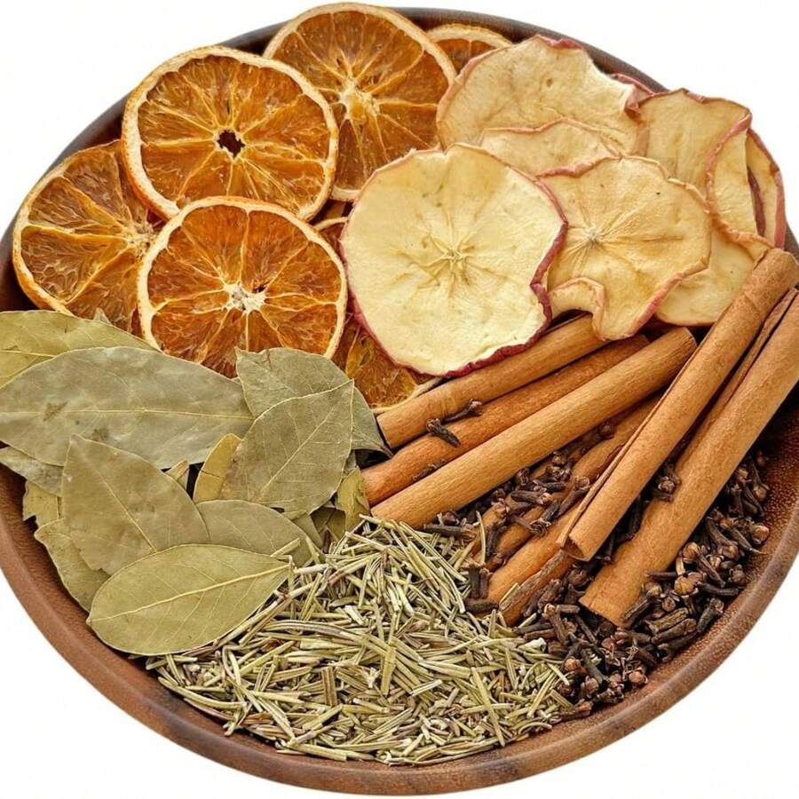 1pc 90g/120g/150g/180g/210g Artificial Decorative Fake Plants, Dried Botanicals, Anise, Lemon Slices, Rosemary, Suitable For Handmade DIY Materials, Art Fragrance, Candle Decorations