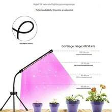 1 Set 3-Color Tripod Plant Growth Light, USB Timing Dimming Spectrum Adjustable Floor Plant Lamp For Potted Plants, Home Use - 3 Colors - View 2