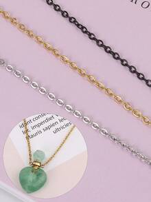 16.4ft 2mm 304 Stainless Steel Chains Flat Cable Link Chain Bulk For Jewelry Making DIY Craft - 銀色 - 查看 6