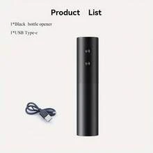 Rechargeable Automatic Electric Wine Bottle Opener, Type-C, Gift For Family And Friends