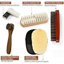 EDECOR Kit de 6 Limpieza para Tenis y Zapatos de Gamuza, Kits de Cuidado de Zapatos, Incluye Borrador para Gamuza y Cepillo para Caucho Lona yás - Contemporáneo - Ver 3