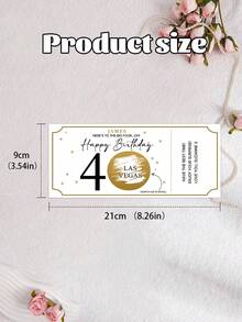 1/3pcs Personalised Birthday Scratch To Reveal Voucher, Special Birthday Surprise Scratch Card, 30th, 40th, 50th, 60th,70th,80th Birthday Gift,Customizable Scratch Card / Pregnancy Announcement / Marriage Announcement / Marriage Proposal - Multicolor - View 11