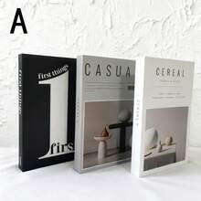 3pcs Minimalist Faux Books Decor, Paper Folding Style, Nordic Modern Decorative Books, Suitable For Cafe, Display, Photography Props, Not Real Books, Cannot Store Items Inside, Ideal For Valentine's Day Gift