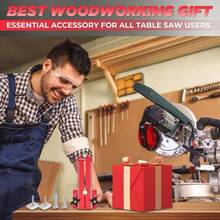 Jig Table Saw Jig Guide, Making Repetitive Narrow Strip Cuts, Fit 3/4 Inchx 3/8 Inch Slots, Table Saw Band Saw Router Table - Red - View 9