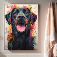 1pc Watercolor Portrait Printing Without Background, Illustrated Portrait, Photo Customized Painting, Photo Painting Without Frame - Multicolor - View 5