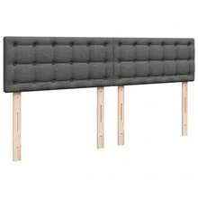 vidaXL Boxspringbett Mit Matratze Dunkelgrau 180x200 Cm Stoff - Grey - View 8