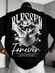 Men's Casual Versatile Simple Graphic Print Short Sleeve T-Shirt