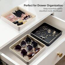 Square Leather Tray Desktop Storage Rack, High-End Service Tray Decorative Tray - Suitable For Perfume Tray, Bedside Cabinet, Bedside Storage Box, Vanity Tray, Perfume Tray, Miscellaneous, Cosmetics, Money, Tableware - Holiday Gift - Multicolor - View 8