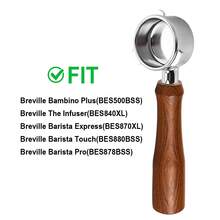 54mm 无底手柄，3耳，带不锈钢滤篮，兼容 Breville Barista Express、Pro、Touch、Bambino Plus、Infuser（880BSS、870XL、878BSS、500BSS、840XL） - 彩色 - 查看 8