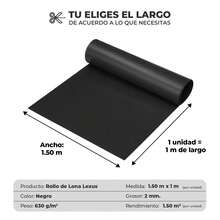 VINILMAX Lona Impermeable de 1.50x1m Uso Rudo con Protección UV para Exterior | Resistente a Polvo, Lluvia y Nieve | Ideal para Camiones, Obra y Construcción | Disponible en Varios Colores - Negro - Ver 3