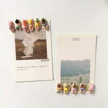 6pcs/12pcs Cute Resin Swimming People Fridge Magnets, Home Decor Magnets - Multicolor - View 6