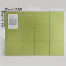 6 tấm bảng nỉ trang trí thời trang 30*30cm, trang trí tường đa chức năng, gạch dán tường có thể tháo rời dùng để hấp thụ âm thanh, ghi nhớ, trưng bày ảnh, bảng thông báo, bảng tin nhắn, bảng lập kế hoạch cuộc sống và công việc, phù hợp cho những người đam mê DIY tại nhà, văn phòng và trường học, bảng bần, bảng ghim, bảng tầm nhìn. - Nhiều màu - Xem 8