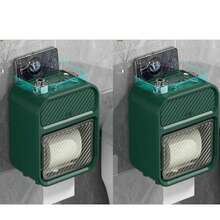 1pc Wallmount Waterproof Bathroom Tissue Box, Multi-Functional Paper Towel Holder For Kitchen Home Bathroom Decor Bathroom Organizer Fall Decor Back To School