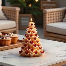 Heart And Christmas Tree Shaped Silicone Mold For Scented Candles - Exquisite Heart - Silicone Mold For Resin, Suitable For Making Candles, Soaps, Plaster Products, Home Gifts And Craft Candle Molds.