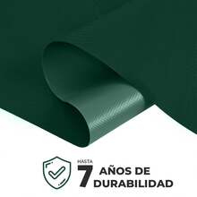 VINILMAX Lona Impermeable de 1.50x1m Uso Rudo con Protección UV para Exterior | Resistente a Polvo, Lluvia y Nieve | Ideal para Camiones, Obra y Construcción | Disponible en Varios Colores - Verde Botella - Ver 7