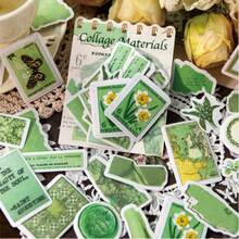 40 miếng dán hình côn trùng cổ điển, miếng dán thẩm mỹ sáng tạo, vật liệu thủ công trang trí cắt dán DIY, quà tặng ngày lễ, đồ dùng học tập làm sổ lưu niệm cá nhân hóa - Hồng - Xem 5