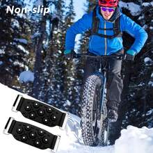 1/2/4pcs Self-Adhesive Hook And Loop Anti Slip Pads, Bicycle Tire Grips For Outdoor Sports Climbing Snow Ice Mountaineering Multi Scenario Use Essential In Winter Season, Ice Mountaineering Gear, Outdoor Sports Safety, Hook And Loop Fasteners, Winter Sports Essential, Reinforced Grip Surface, Weather Resistant Pads, Outdoor Adventurers, Winter Sports Enthusiasts, Snow Clim - Black - View 4