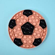 Schwarz-Weiß Fußball Bubble Druckentlastungs-Puzzle-Spielzeug, Fidget-Spielzeug, beliebtes Bubble-Stressabbau-Spielzeug, geeignet für Erwachsene und Kinder, Party-Dekorations-Geschenke für Weihnachten, Halloween, Entspannung Spielzeug, Geschenke zum Fest für Jungen und Mädchen, Drück- und Knall-Spiele für Kinder und Erwachsene