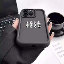 Funda de teléfono de surf de playa de verano con diseño de tabla de surf y palmera compatible con iPhone X XR XS 11 12 13 14 15 16 Pro Max - Negro - Ver 3