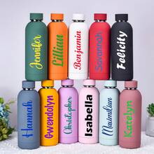 500ml Personalized Stainless Steel Water Bottle, Customized Lid Water Cup, Metal , Groomsman Gift, Father's Day Gift, Bridesmaid Gift, Fitness Water Bottle, Monogram Water Bottle, Customized Water Bottle, Bulk Water Bottle, Personalized Water Bottle, Bridesmaid Gift, Sports Water Bottle, Wedding Party Gift, Teacher's Day Gift, Metal Water Bottle, Personalized Gift - Multi-color UV Insulated Cup - View 12